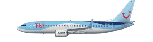 Boeing 737-8 MAX in TUI livery