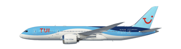 Boeing 787-8 Dreamliner in TUI livery