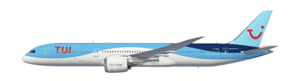 Boeing 787-9 Dreamliner in TUI livery