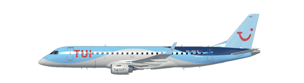 Embraer E190 in TUI livery
