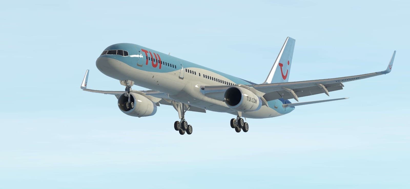 A TUI Boeing 757 on final approach in Infinite Flight